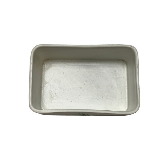 E Radford Vintage Handpainted Ceramic Dish Green Leaves - Picture 3 of 5